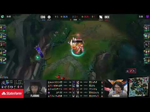 DRX Zeka gets a CLEAN solo kill against EDG Scout
