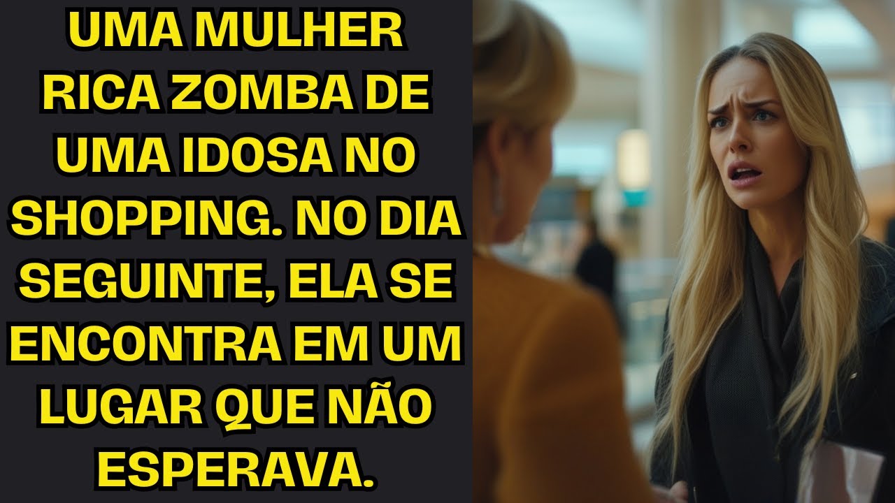 Uma mulher rica zomba de uma senhora idosa no shopping. No dia seguinte, ela se encontra na...