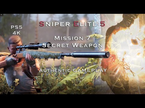 Sniper Elite 5:   Mission 7 - Secret Weapon | Authentic Gameplay | PS5 4K