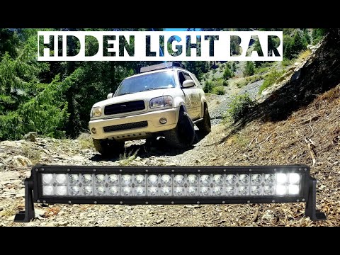 Toyota Sequoia Light Bar hidden in lower grill