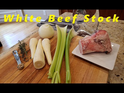 White Beef Stock. Great for Soups Sauces or Consommé. BONE BROTH