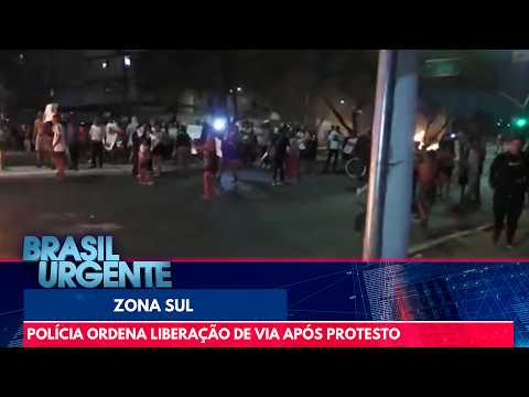 Protesto causa bloqueio em avenida da Zona Sul de São Paulo | Brasil Urgente