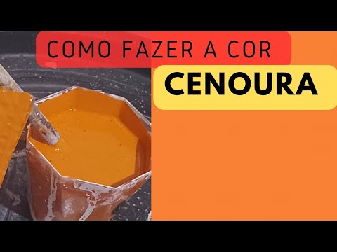 como fazer a cor cenoura com bisnaga xadrez brincando com as cores esse cor todo mundo vá fazer