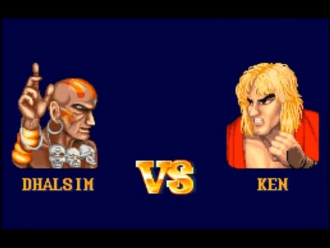 Street Fighter II SNES - Dhalsim vs. Ken - Hardest Setting