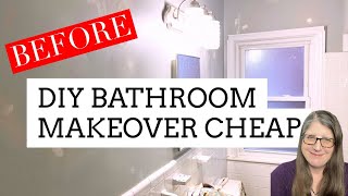 DIY Bathroom Makeover CHEAP