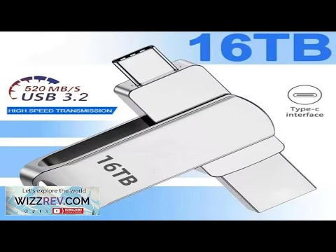 16TB 3.2 Flash Drives High Speed USB Transfer Metal Pendrive Memory Card