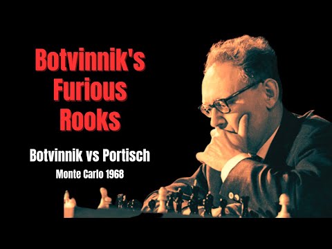 Botvinnik's Legendary Double Rook Sacrifice. Botvinnik vs Portisch