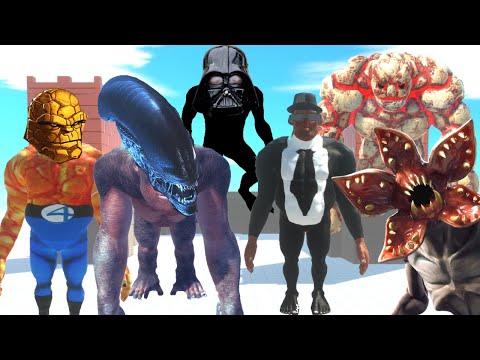 GOLEM  + INFERNALS + + DEMOGORGON + MIB VS THE THING + ALIEN + DARTH VADER +  FANTASY - ARBS