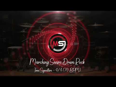 70 BPM ‖ Marching Snare Drum Rock #2 ‖ 4/4 Drum Beat ‖ Drum Track ‖ Metronome