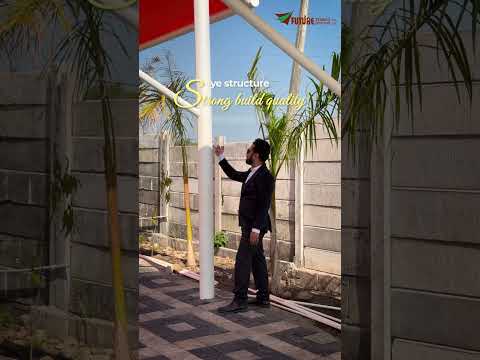 Best tensile structure manufacturer in India. Tensile shed installation at resort