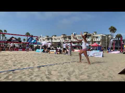Ashley Vincent Beach Volleyball. 2022 BVCA Nationals Finals Match