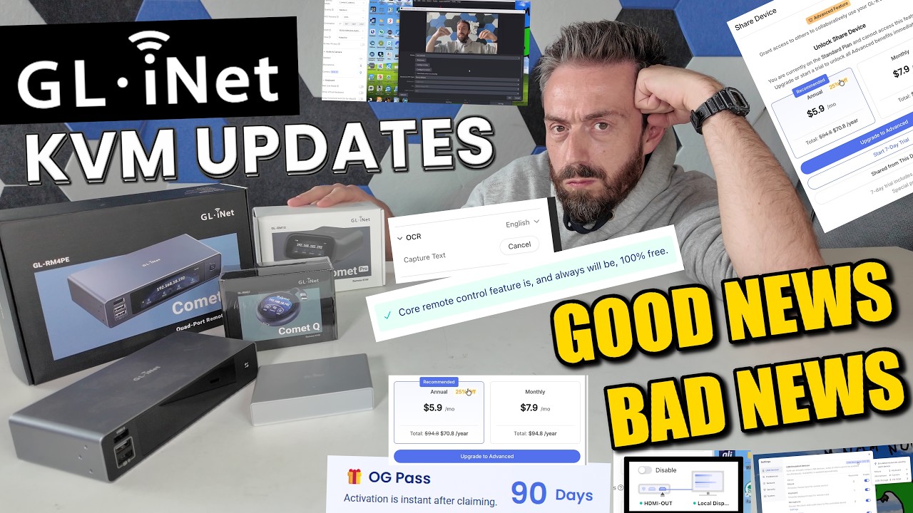 Gl.iNet KVMs BIG Update - Good News, Bad News