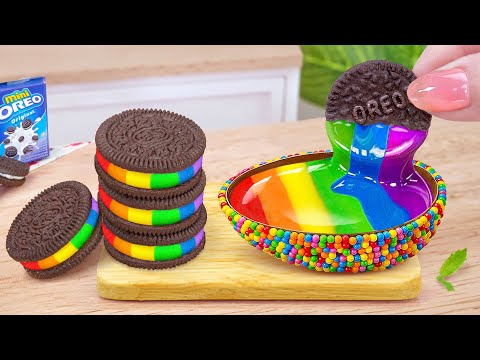 OREO with Kinder Cake🌈 Wonderful Miniature OREO Chocolate Cake Decorating Recipe🌈Mini Cakes