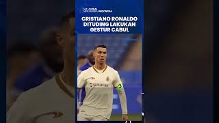 Cristiano Ronaldo Diituding Lakukan Gestur Tak Senonoh saat Disenggol soal Messi, Berpotensi Sanksi