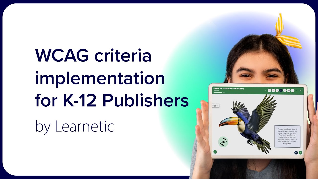WCAG criteria implementation for K-12 Publishers