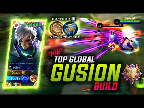 *NEW* Top Global Gusion One Shot Build | Gusion New Build 2023 - MLBB