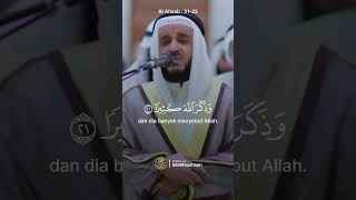 Download lagu Bacaan merdu surah al ahzab 21-22 Sheikh mishary rasyid #sohibquran mp3