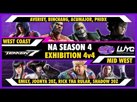 ICFC NA Season 4 Exhibition 4v4: West Coast vs Mid West【Tekken 7 4.22】