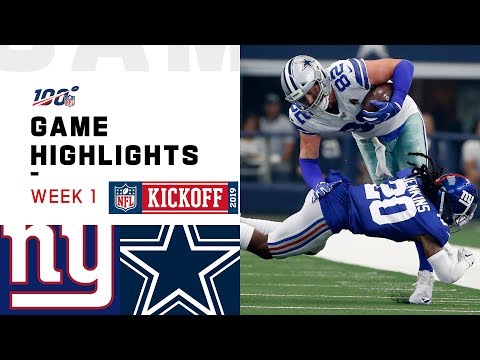 Giants vs. Cowboys Week 1 Highlights | NFL 2019