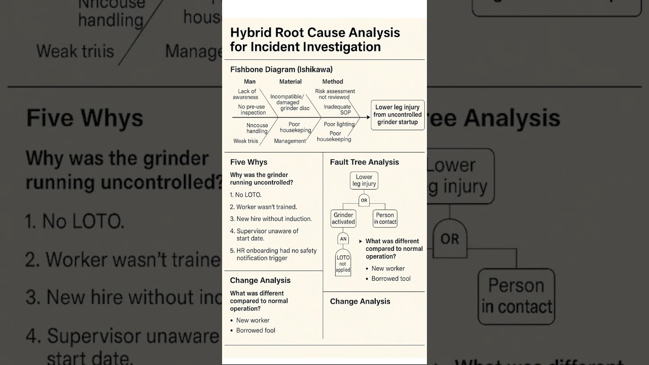 Root cause analysis for accident investigation #shaiksafety