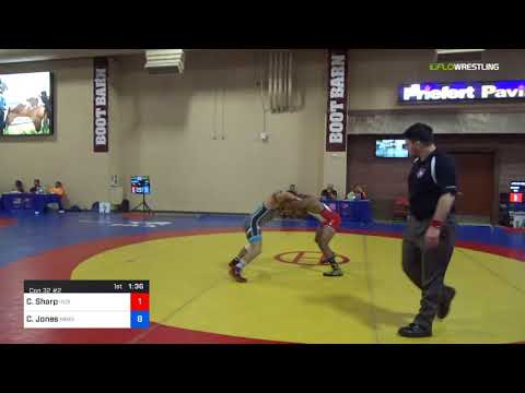 2018 Marine Corps US Open/UWW Junior Freestyle 57 Con 32 #2 - Christian Sharp (Indi) Vs. Cole Jone