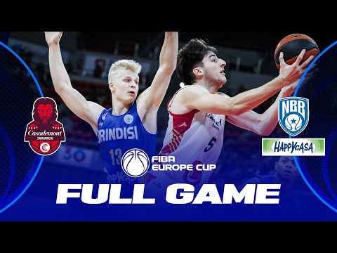 Casademont Zaragoza v Happy Casa Brindisi | Full Basketball Game | FIBA Europe Cup 2023-24
