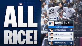 Ben Rice hits his 12th homer of 2026! (Tied with Aaron Judge for Yankees lead) | MLB Highlights