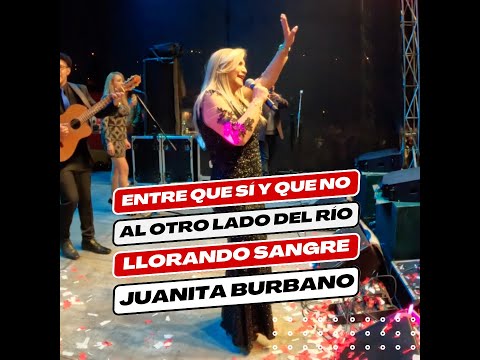 ENTRE QUE SÍ Y QUE NO, AL OTRO LADO DEL RÍO y LLORANDO SANGRE en VIVO - JUANITA BURBANO EN TULCÁN 🎤🔥