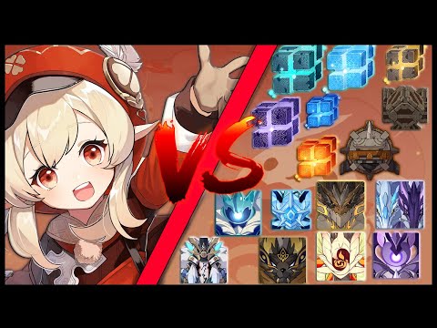 Main DPS Klee Against All World Bosses In The Game - Genshin Impact
