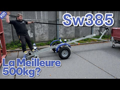 Porte bateau - remorque cassante - Sun Way SW385 - PTAC 500 Kg - 1 essieu - Référence D2416_5