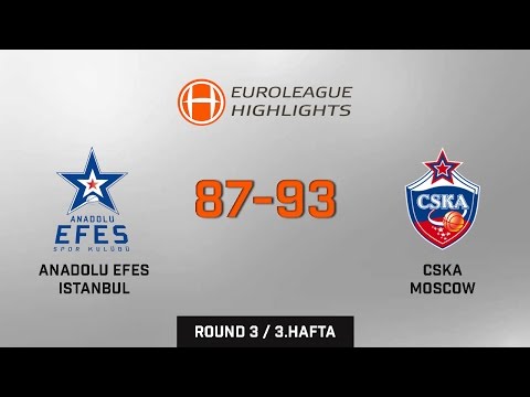 Anadolu Efes Istanbul 87 - 93 CSKA Moscow Full Highlights