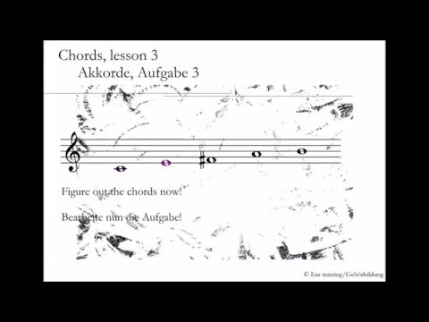 Chords, lesson 3_Akkorde, Aufgabe 3 | Ear training | Gehörbildung
