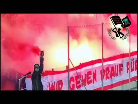 Ultras Red Kaos / FSV Zwickau Vs FC Hansa Rostock / 07.03.2018 / Ostderby / pyroshow choreo / 3.Liga