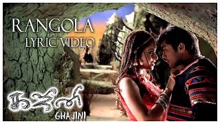 Ghajini - Rangola Lyric Video  Asin Suriya  Harris