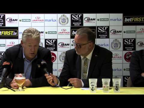 Persbabbel Peter Maes na Lokeren Anderlecht