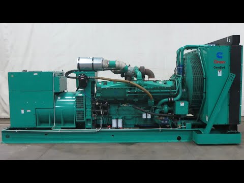 Cummins DFLC 1250 kW diesel generator.  Cummins KTA50-G3 engine, 1862 Hrs, Yr 2000 - CSDG # 4449