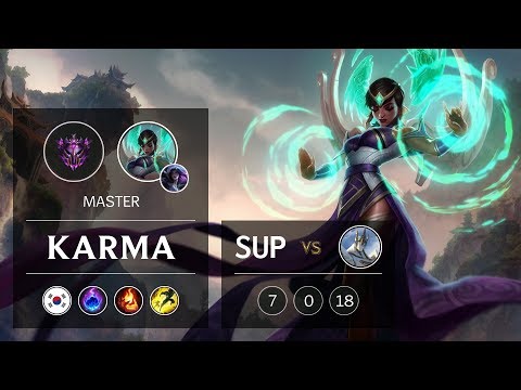 Karma Support vs Galio - KR Master Patch 9.6