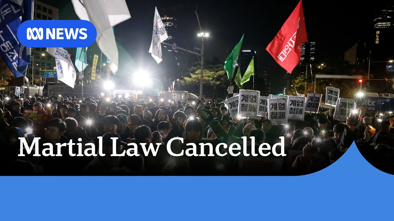 South Korea’s martial law overturned after cabinet vote | ABC News