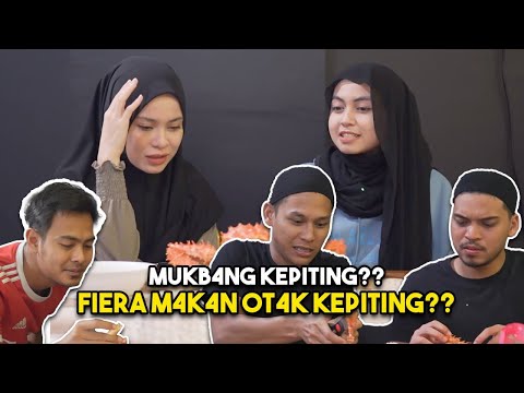 Mukbang king crab mentah dengan fieniq !!! Riss & alieff kacau kami ??