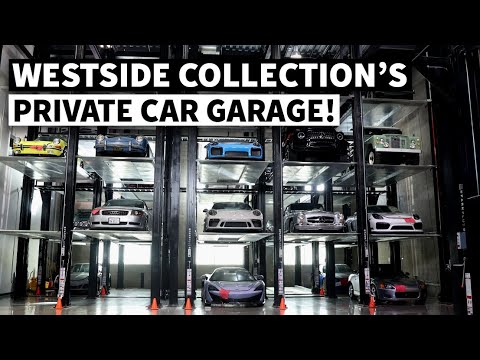 Larry Chen and Hoonigan Autofocus visit Westside Car Collectors Storage featuring the ParkPlus QP1000 Quad Stacker system Los Angeles