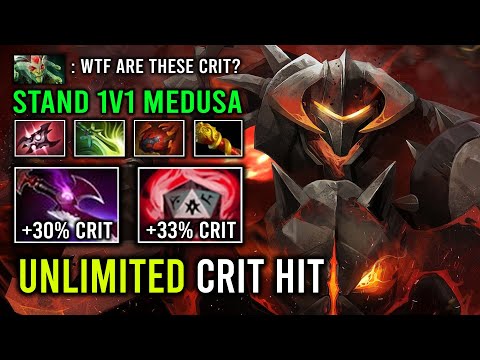 UNLIMITED CRIT RATE 1v5 Butterfly Late Game Chaos Knight Even Medusa Can't Handle Him Dota 2