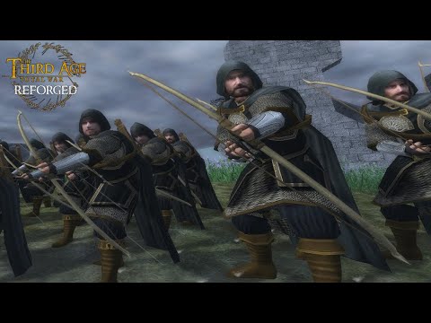 NORTH DOWNS, DUNEDAIN CAMP UNDER ATTACK (Siege Battle) - Third Age: Total War (Reforged)