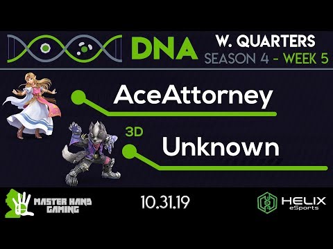 DNA S4:W5 - 3D | Unknown (Wolf, Sheik) Vs. AceAttorney (Zelda) - W Quarterfinals