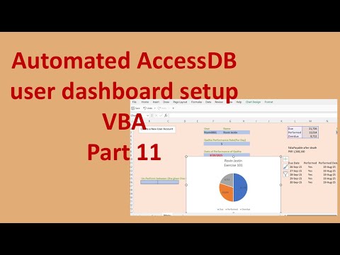 Automated AccessDB user dashboard setup VBA Part 11 [English]