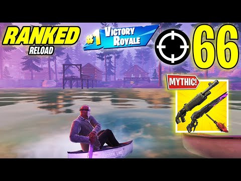 66 Elimination Solo Vs Squad "Ranked RELOAD” Gameplay Wins (NEW! Fortnite Chapter 6 PS4 Controller)