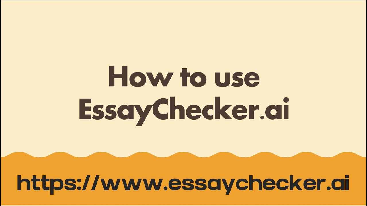 How to use EssayChecker
