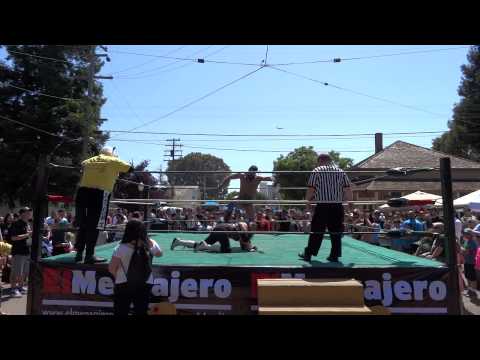 Cole Pistol y Pistolero vs La Furiosa y Ultimo Panda at San Jose Taco Festival
