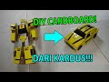 DIY CARDBOARD BUMBLEBEE TRANSFORMERS CYBERVERSE - MEMBUAT BUMBLEBEE DARI KARDUS BISA BERUBAH