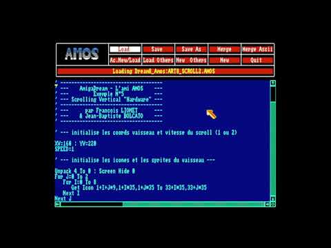 Amiga Dream AMOS scrolling demos