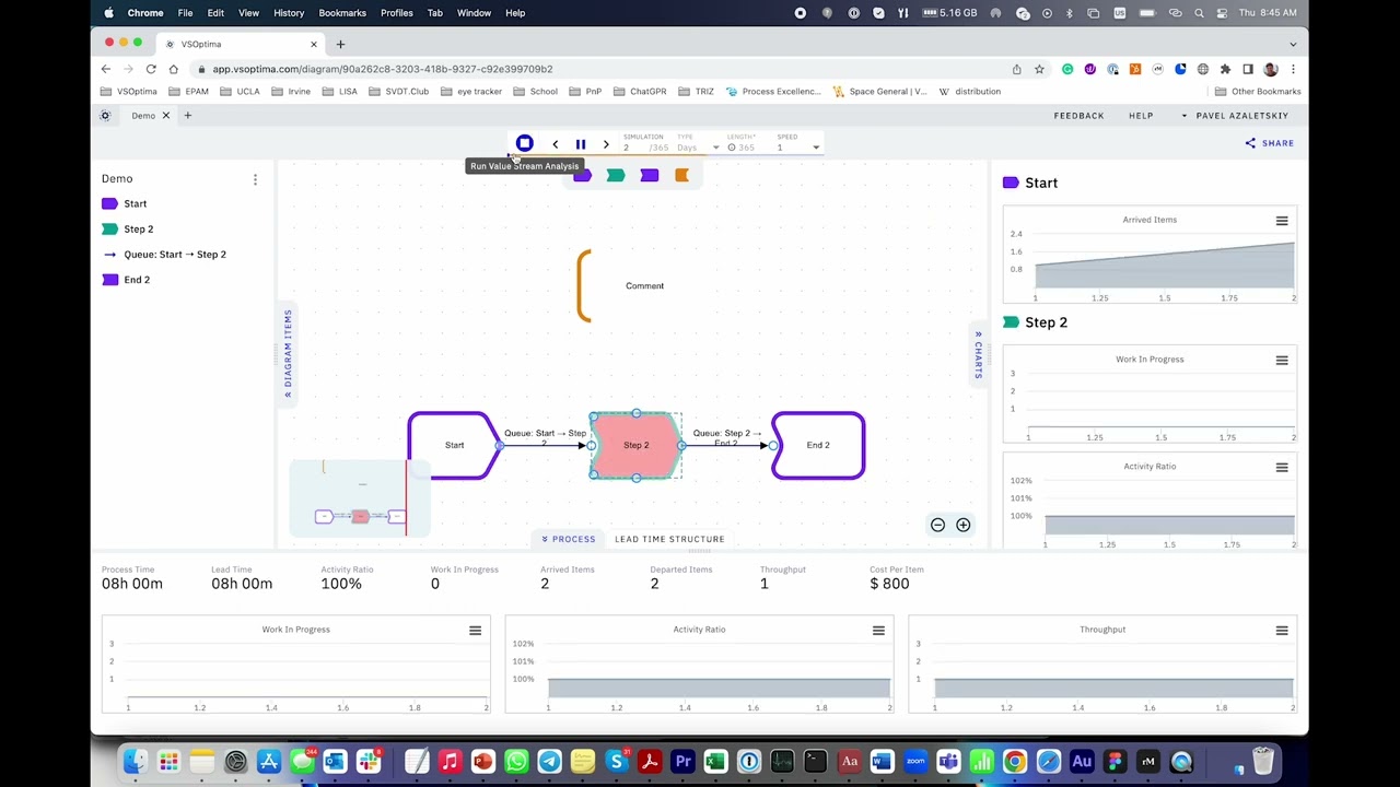 VSOptima Simulation Run